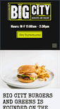 Mobile Screenshot of bigcityburgersandgreens.com