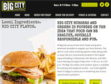Tablet Screenshot of bigcityburgersandgreens.com
